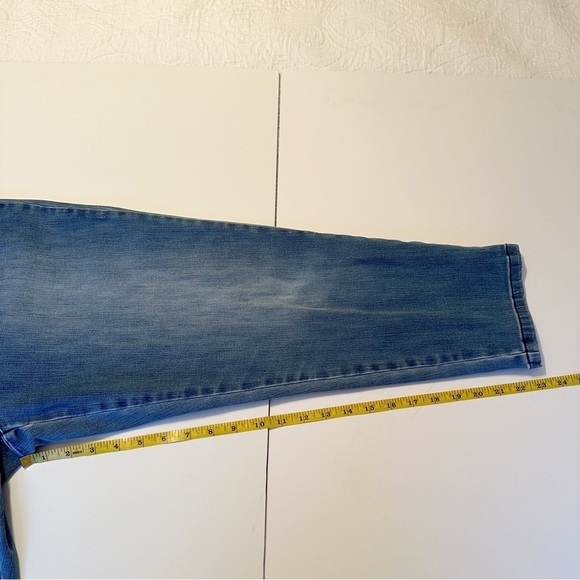 Soft Surroundings Pull On Cropped Slim Skinny Blue Jeans - XL - Picture 8 of 11